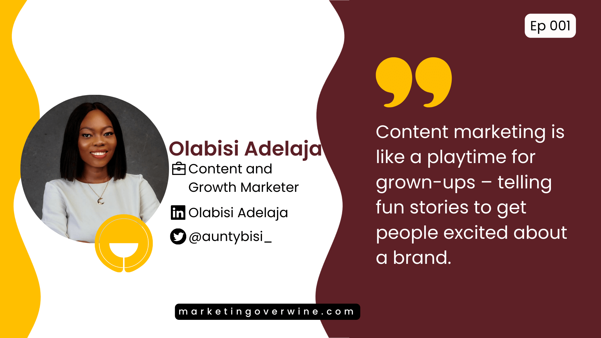 Content marketing is like a playtime for grown-ups - Olabisi Adelaja