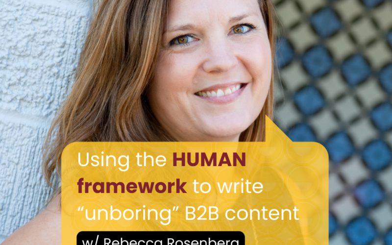 Rebecca Rosenberg, copywriter and brand strategist