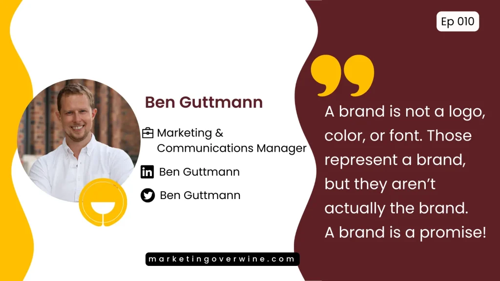 A brand is not a logo, color, or font. Those represent a brand, but they aren’t actually the brand. A brand is a promise!
- Ben Guttmann, Marketing Communications Manager